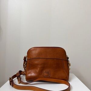 Dooney and Bourke Cameron Brown Leather Crossbody Bag